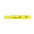 Highlighters | Universal UNV08866 Chisel Tip Desk Highlighter Value Pack - Fluorescent Yellow Ink, Yellow Barrel (36/Pack) image number 2