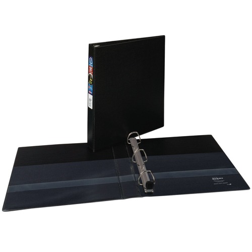 Binders | Avery 79989 3 One Touch EZD Rings 1 in. Capacity 11 in. x 8.5 in. Heavy-Duty Non-View Binder with DuraHinge - Black image number 0