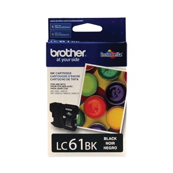 Brother LC61BK LC61BK Innobella 450 Page-Yield Ink - Black