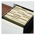 File Folders | Universal UNV14141 1/5-Cut Tab Box Bottom Hanging File Folders - Letter Size, Standard Green (25/Box) image number 4