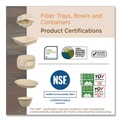 Food Trays, Containers, and Lids | World Centric CT-SC-U2-LFP 8.7 in. x 6.5 in. x 2.1 in. 32 oz. Paper Fiber Containers - Natural (400/Carton) image number 2