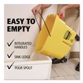 Mop Buckets | Rubbermaid Commercial FG748000YEL WaveBrake 2.0 26 qt. Side-Press Plastic Bucket/Wringer Combos - Yellow image number 9
