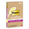 Sticky Notes & Post it | Post-it Notes Super Sticky 4621R-4SSCY 4 in. x 6 in. Ruled 100 Percent Recycled Paper Super Sticky Notes - Canary Yellow (4-Pads/Pack) image number 0