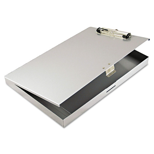 Clipboards | Saunders 45300 Tuffwriter 0.5 in. Clip Capacity Holds 8.5 x 11 Sheets Recycled Aluminum Storage Clipboard - Silver image number 0