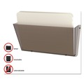 Desktop Organizers | Deflecto 63202 Unbreakable DocuPocket 14.5 in. x 3 in. x 6.5 in. Letter Size Wall File - Smoke image number 8