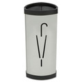 Wall Racks & Hooks | Alba PMTRIA2M 10.25w x 10.25d x 23.67h Steel Triangular Umbrella Stand - Silver/Black image number 0