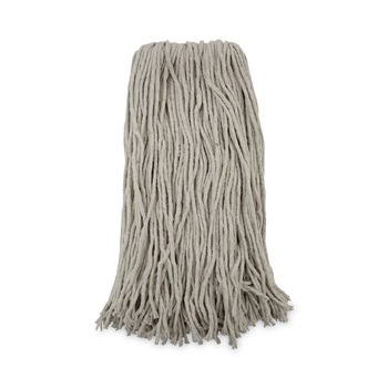 Boardwalk BWK220CCT 20 oz. Premium Cut-End Cotton Wet Mop Heads - White (12/Carton)