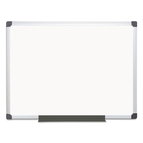 White Boards | MasterVision MA0507170 48 in. x 36 in. Value Lacquered Steel Magnetic Dry Erase Board - White Surface/Satin Aluminum Frame image number 0