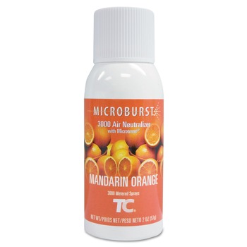 ODOR CONTROL | Rubbermaid Commercial FG402408 Microburst 3000 2 oz. Aerosol Spray Refill - Mandarin Orange (12/Carton)