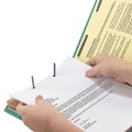 File Folders | Smead 19083 6 SafeSHIELD Fasteners 2 Dividers Legal Size 6-Section Pressboard Top Tab Pocket Classification Folders - Green (10/Box) image number 6