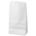 Paper Bags | General 51046 35-lb. Capacity #6 Grocery Paper Bags - White (500 Bags/Bundle) image number 5