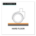 Office Chair Mats | ES Robbins 132321 46 in. x 60 in. Heavy Use Rectangular EverLife Chair Mat for Hard Floors - Clear image number 1