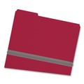 File Folders | Smead 22538 1/3-Cut Tabs Assorted Legal Size 1 in. Expansion Recycled Heavy Pressboard Folders - Bright Red (25/Box) image number 1