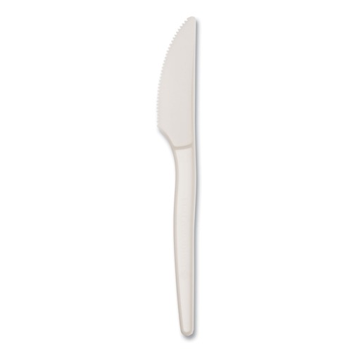  | WNA EPS001 7 in. EcoSense Renewable Plant Starch Cutlery Knife (1000/Carton) image number 0