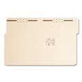 File Folders | Smead 14600 0.75 in. Expansion Top Tab Heavyweight Fastener Folders - Manila Exterior/Letter Size (50/Box) image number 1