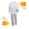 Safety & First Aid | Ansell KCC 46006 A30 Breathable Splash and Particle Protection Coveralls - Triple Extra Large, White (21/Carton) image number 2