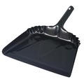 Dust Pans | Impact 4212 12 in. x 14 in. Heavy-Duty 20-Gauge Steel Metal Dust Pan - Black image number 2