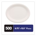  | Chinet 21257 9.75 in. x 12.5 in. Classic Oval Platter Paper Dinnerware - White (500/Carton) image number 2