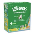 Paper Towels and Napkins | Kleenex 54289 Soothing Lotion 3-Ply Facial Tissue - White (8/Carton) image number 1