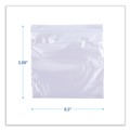  | Boardwalk BWKSANDWICHBAG 1.15 mil 6.5 in. x 5.8 in. Reclosable Food Storage Sandwich Bags - Clear (500/Box) image number 6
