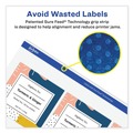 Labels | Avery 08250 1 in. x 2.63 in. Vibrant Inkjet Color-Print Labels with Sure Feed - Matte White (600/PK) image number 3
