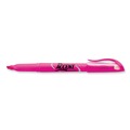 Highlighters | Sharpie 27009 Chisel Tip Pocket Style Highlighters - Fluorescent Pink Ink, Pink Barrel (1-Dozen) image number 3