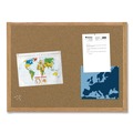 Bulletin Boards | MasterVision SB0420001233 36 in. x 24 in. Wood Frame Earth Cork Board - Tan/Oak image number 2