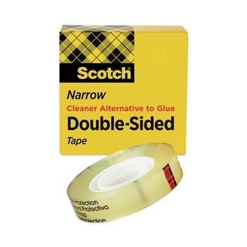 MAILING PACKING AND SHIPPING | Scotch 665 1 in. Core 0.5 in. x 75 ft. Double-Sided Tape - Clear (1-Roll)