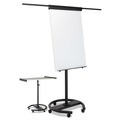 Easels | MasterVision EA4806156 27 in. x 41 in. 360 Multi-Use Mobile Magnetic Dry Erase Easel - Black Frame image number 1