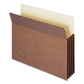 File Folders | Smead 73380 3.5 in. Expansion TUFF Pocket Drop-Front File Pockets with Fully Lined Gussets - Letter Size/Redrope (10/Box) image number 0