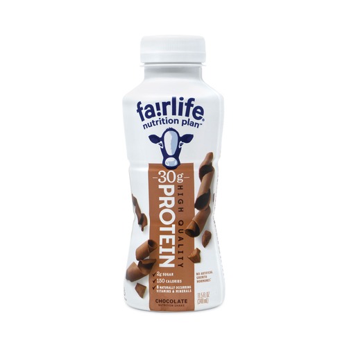Snacks | Green Rabbit 2218 11.5 oz. Bottle High Protein Nutrition Shake - Chocolate (12/Carton) image number 0