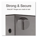 Binders | Cardinal 10351 11 in. x 8.5 in. ClearVue 3-Ring 5 in. Capacity Easy Open Slant-D Ring Binder - Black image number 3