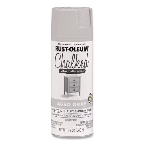 Painting | Rust-Oleum 302592 12 oz Ultra Matte Chalked Paint - Matte Aged Gray image number 0