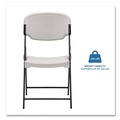 Office Chairs | Iceberg 64003 Rough n Ready 15.25 in. Seat Height Supports Up to 350 lbs. Commercial Folding Chair - Platinum Seat/Back, Black Base image number 2