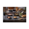 Food Service | Pactiv Corp. NV2GRN307B EarthChoice Versa2Go 6.8 in. x 6.8 in. x 2.2 in. 30 oz. Plastic Microwaveable Container - Black/Clear (150/Carton) image number 4