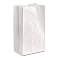 Food Service | Ross & Wallace Paper Products 120312500PK/BL 7 in. x 4.38 in. x 13.75 in. #12 Size Grocery Paper Bags - White (500/Bundle) image number 1