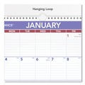 Bulletin Boards | AT-A-GLANCE PMLM02-28 12 in. x 17 in. 12-Month (Jan-Dec 2026) Erasable Wall Calendar - White Sheets image number 1