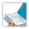 File Folders | Smead 26836 2 in. Expansion 2 Dividers 6 Fasteners Letter Size Colored End Tab Classification Folders - Blue (10/Box) image number 5