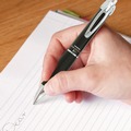 Pens | Zebra 42610 0.7 mm Retractable Medium Sarasa Dry X10 Gel Pen - Black Ink, Black/Silver Barrel (1-Dozen) image number 3