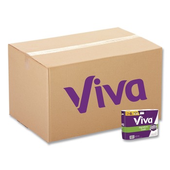 PAPER TOWELS AND NAPKINS | Viva 56530 5.1 in. x 11 in. 1-Ply Signature Cloth Choose-A-Sheet Kitchen Roll Paper Towels - White (8/Carton)
