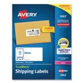 Labels | Avery 05963 2 in. x 4 in. Shipping Labels with TrueBlock Technology for Laser Printers - White (10/Sheet, 250 Sheets/Box) image number 0