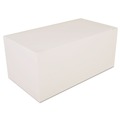 Food Trays, Containers, and Lids | SCT 2757 9 in. x 5 in. x 4 in. Paper Carryout Boxes - White (250/Carton) image number 0