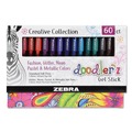 Pens | Zebra 41960 1 mm Bold Doodler'z Stick Gel Pen - Assorted Ink and Barrel Colors (60/Pack) image number 0