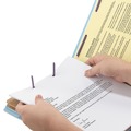 File Folders | Smead 26781 2 in. Expansion End Tab Pressboard Classification Folders with 6 SafeSHIELD Fasteners - Letter Size/Blue (10/Box) image number 4