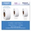  | Scott 67805 2-Ply 3.55 in. x 1000 ft. Septic Safe Essential 100% Recycled Fiber JRT Bathroom Tissue for Business - White (12/Carton) image number 2