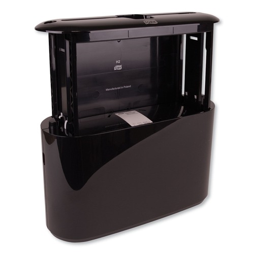 Paper Towel Holders | Tork 302028 Xpress 12.68 x 4.56 x 7.92 Countertop Towel Dispenser - Black image number 0