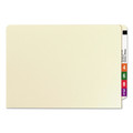File Folders | Smead 34276 1.5 in. Expansion End Tab W-Fold 2-Fastener Folders with Reinforced Tabs - Letter Size/Manila (50/Box) image number 1