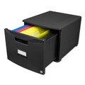 Office Filing Cabinets & Shelves | Storex 61264B01C 1 Legal/letter-Size File Drawer 14.75 in. x 18.25 in. x 12.75 in. Single-Drawer Mobile Filing Cabinet - Black image number 7
