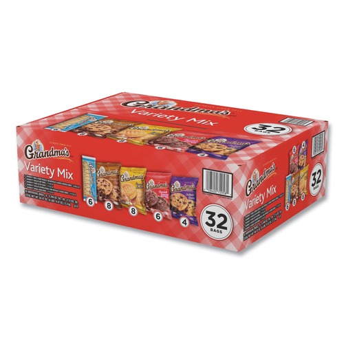 Snacks | Grandma's FRI73977 Cookies Variety Tray - Assorted Flavors (32/Carton) image number 0