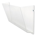 Desktop Organizers | Deflecto 63201 Unbreakable DocuPocket 14.5 in. x 3 in. x 6.5 in. Letter Size Wall File - Clear image number 3